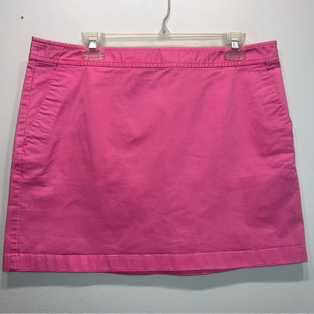 Vineyard Vines Pink A-Line Cotton Spandex Coastal Mini Skirt Size 12